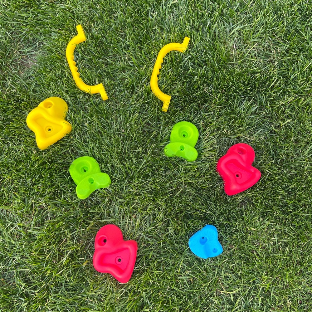 New KidKraft rocks for rock wall and handles